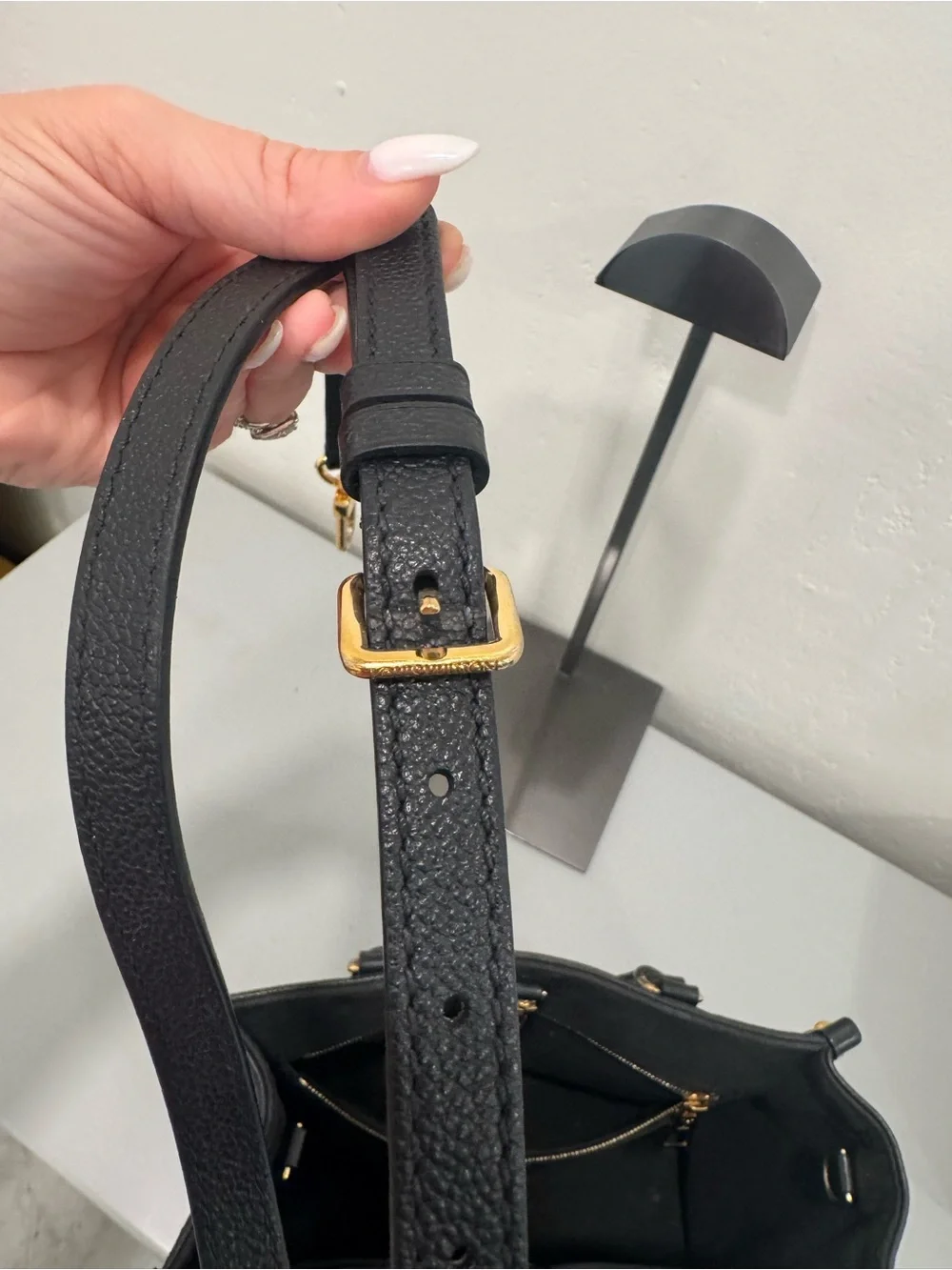 Louis Vuitton Black empreinte OnTheGo PM Bag